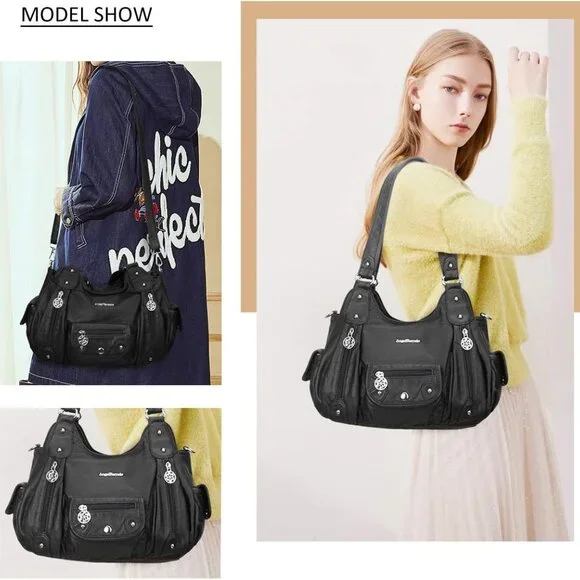 Womens Purses and Handbags PU Leather Shoulder Bag Fashion Hobo Bags for Girls